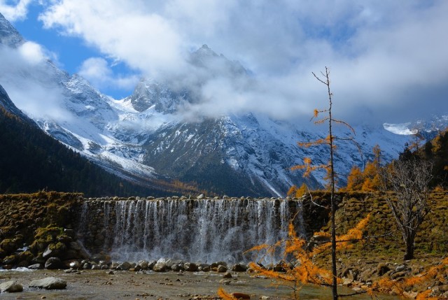 毕棚沟晚秋美景