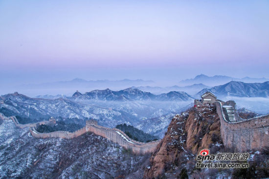 雪后金山岭长城