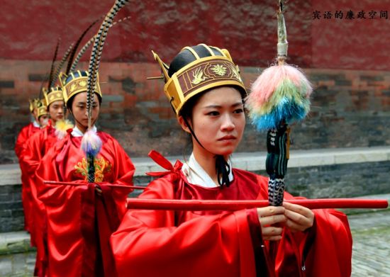 祭孔大典(图：@宾语的廉政空间)