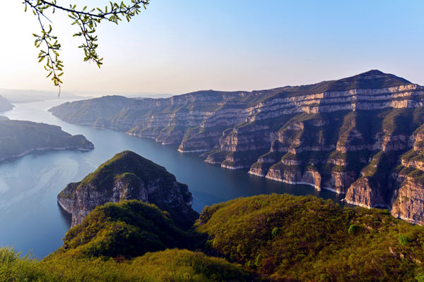 黄河三峡九磴莲花转