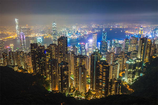 香港-太平山顶-香港夜景