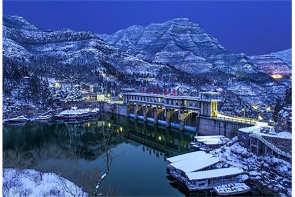 青天河-天井关游览区-雪景